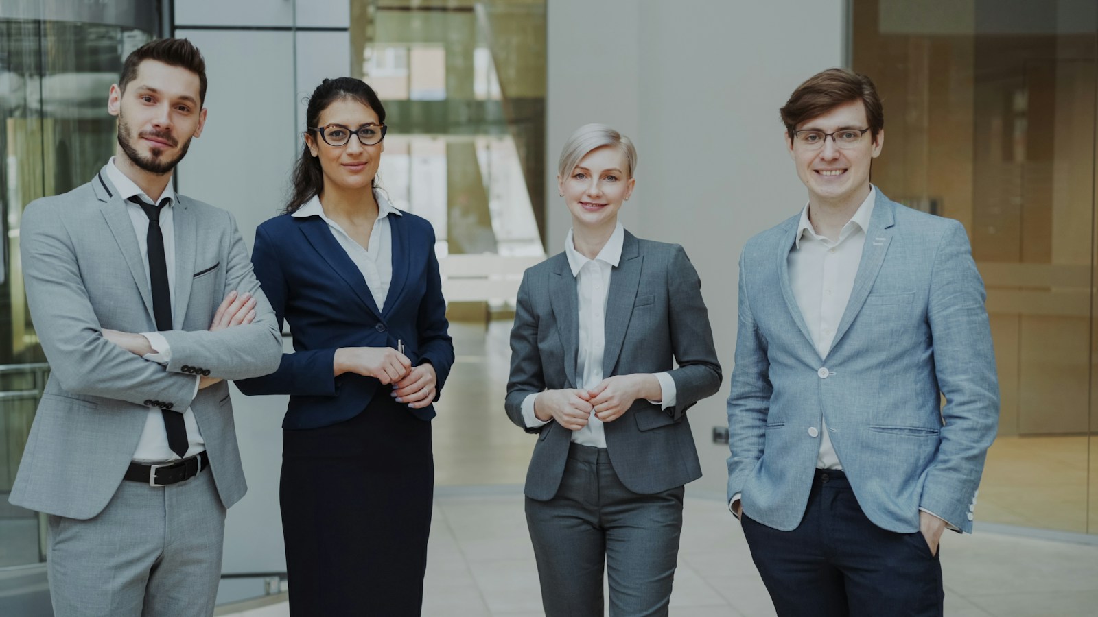 The defence team in the office